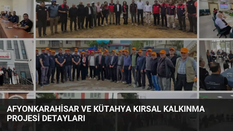 Afyonkarahisar ve Kütahya Kırsal Kalkınma Projesi Detayları