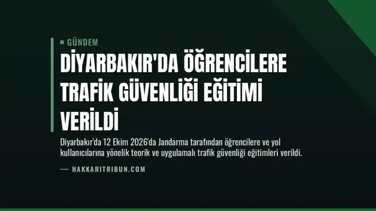 Diyarbakır’da Öğrencilere Trafik Güvenliği Eğitimi Verildi
