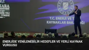 Enerjide Yenilenebilir Hedefler ve Yerli Kaynak Vurgusu