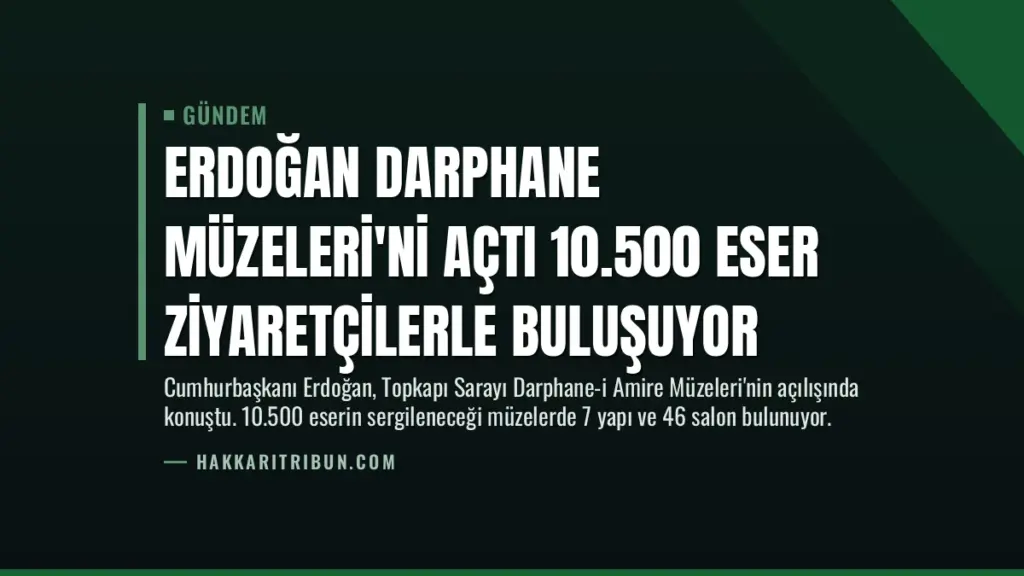Erdoğan Darphane Müzeleri'ni Açtı 10.500 Eser Ziyaretçilerle Buluşuyor