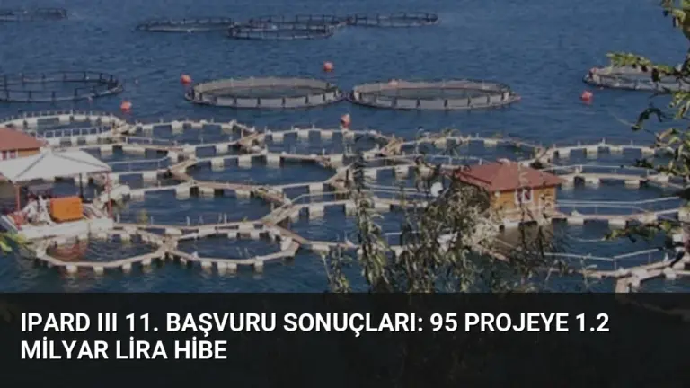 IPARD III 11. Başvuru Sonuçları: 95 Projeye 1.2 Milyar Lira Hibe