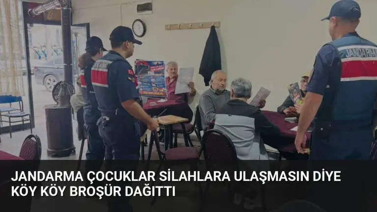 Jandarma Çocuklar Silahlara Ulaşmasın Diye Köy Köy Broşür Dağıttı