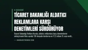 Ticaret Bakanlığı Aldatıcı Reklamlara Karşı Denetimleri Sürdürüyor