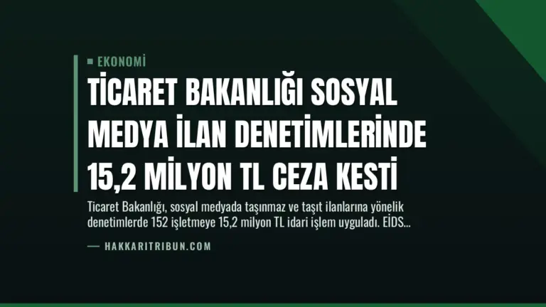 Ticaret Bakanlığı Sosyal Medya İlan Denetimlerinde 15,2 Milyon TL Ceza Kesti